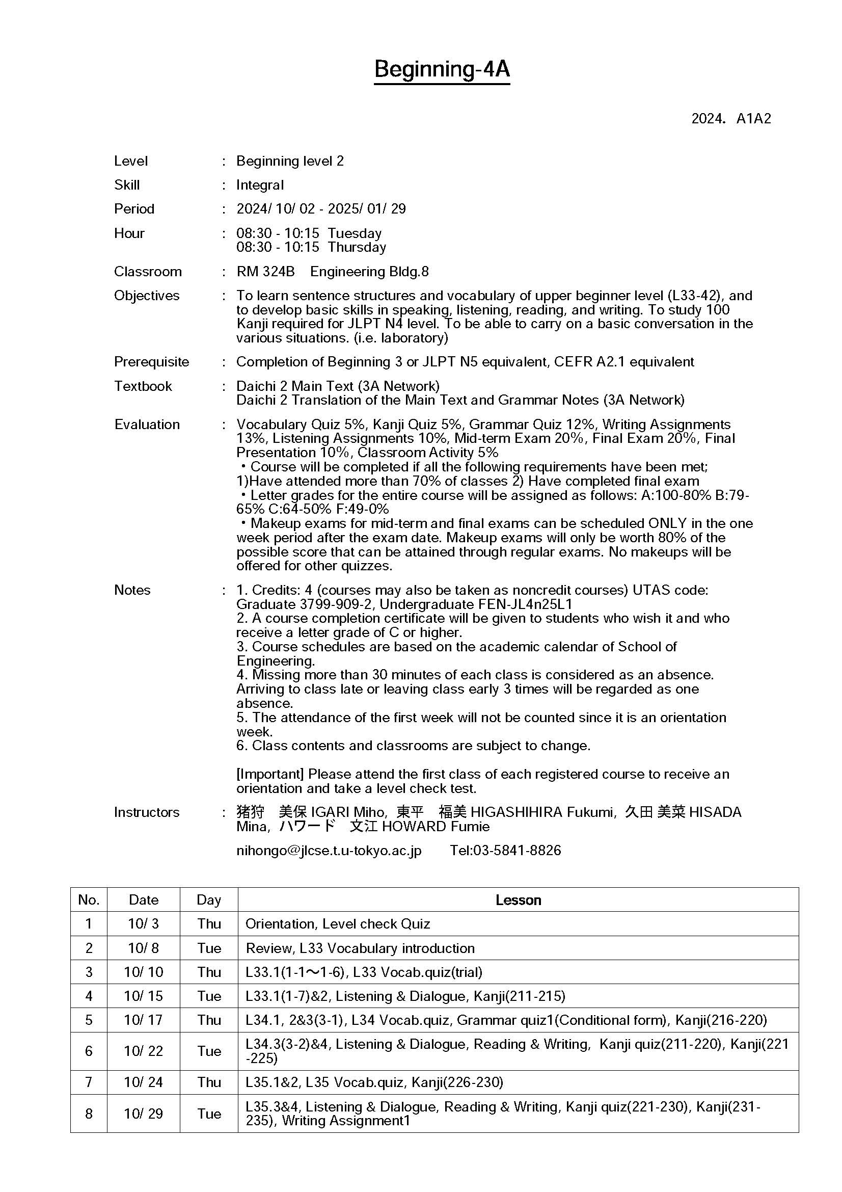 Syllabus